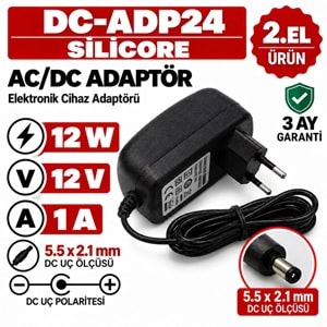 SILICORE SLD80915-3 - 13W - 9V - 1.5A / 5.5 × 2.1 mm - 2.El Elektronik Cihaz Adaptörü