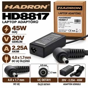 HADRON HD8874 240W 20V 12A 6.0x3.7 mm Asus Laptop-Notebook Adaptörü