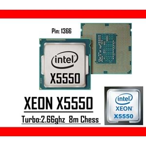Intel® Xeon® X5550 2.66 Ghz 8mb Cache Lga 1366p Tray Masaüstü Bilgisayar İşlemci