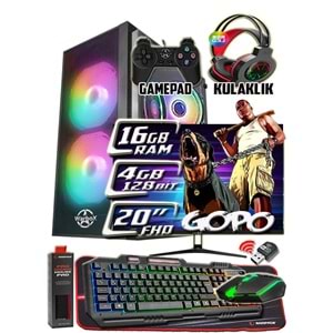 WarboX GOPO X5650 İşlemci 16gb Ram 256gb SSD 250gb Hdd R7 240-4gb E.kartı 20