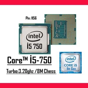 Intel® Core™ i5 750 2.66 Ghz 8mb Cache Lga 1156p Tray Masaüstü Bilgisayar İşlemci