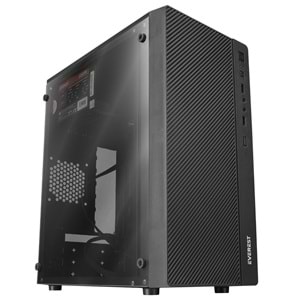 Everest Warp Peak Akrilik Yan Panel M-ATX Mini-T Gaming Oyuncu Kasası