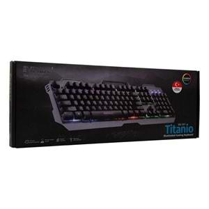 Everest KB-197 Titanio Usb Aydınlatmalı Q Metal Yüzey Gaming Oyuncu Klavyesi