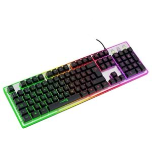 Turbox Tr-K5 Işıklı Metal Kasa Usb Kablolu Mekanik Hisli Gaming Klavye