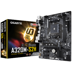 Gıgabyte A320M S2H 3200MHz DDR4 Soket AM4 M.2 HDMI DVI VGA mATX Anakart