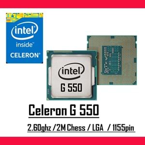 Intel® Celeron™ G550 2.60 Ghz 2mb Cache Lga 1155p Tray Masaüstü Bilgisayar İşlemci