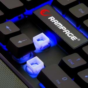 Rampage KB-R66 BUBBLE USB Gökkuşağı Aydınlatmalı Q Multimedia Gaming Klavye
