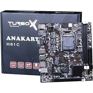 Turbox Work Team H61C DDR3 1600MHZ USB 2.0VGA HDMI 1155P 2.3.GEN ANAKART