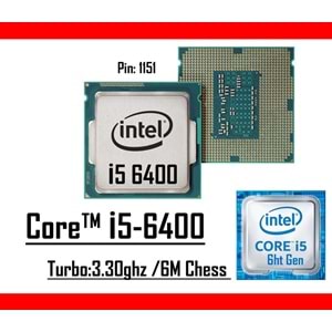 Intel® Core™ i5 6400 3.30 Ghz 6mb Cache Lga 1151p Tray Masaüstü Bilgisayar İşlemci