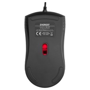 Everest SM-M9 Usb Siyah 3D Optik Led Mouse