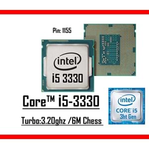 Intel® Core™ i5 3330 3.0 Ghz 6mb Cache Lga 1155p Tray Masaüstü Bilgisayar İşlemci