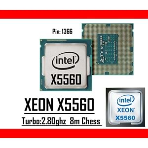 Intel® Xeon® X5560 2.80 Ghz 8mb Cache Lga 1366p Tray Masaüstü Bilgisayar İşlemci