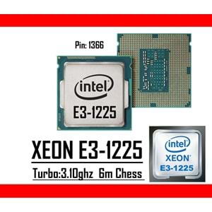 Intel® Xeon® E3-1225 3.10Ghz 6mb Cache Lga 1155p Tray Masaüstü Bilgisayar İşlemci