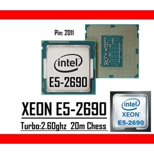 Intel® Xeon® E5-2690 2.60 GHz 20mb Cache Lga 2011p Tray Masaüstü Bilgisayar İşlemci