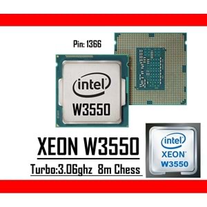 Intel® Xeon® W3550 3.06Ghz 8mb Cache Lga 1366p Tray Masaüstü Bilgisayar İşlemci