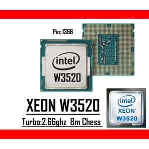 Intel® Xeon® W3520 2.66Ghz 8mb Cache Lga 1366p Tray Masaüstü Bilgisayar İşlemci