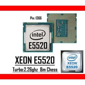 Intel® Xeon® E5520 2.26 GHz 8mb Cache Lga 1366p Tray Masaüstü Bilgisayar İşlemci