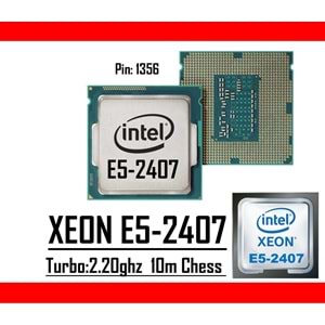 Intel® Xeon® E5-2407 2.20Ghz 10mb Cache Lga 1356p Tray Masaüstü Bilgisayar İşlemci