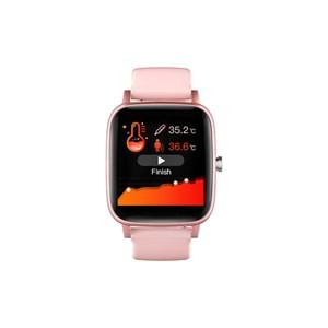 Everest Ever Watch EW-511 Android/IOS Smart Watch Vücut Isı Göstergeli Pembe Akıllı Saat