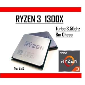 AMD Ryzen™3 1300x 3.50 GHz 8mb Cache 65W 14nm AM4 Tray Masaüstü Bilgisayar İşlemci