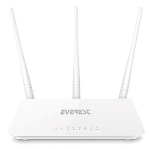 Everest EWR-F303 300Mbps 2.4GHz 3x 5dBi Anten 1x WAN 3x LAN Repeater+AP+WISP Destekli Wireless Router