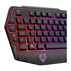 Everest KB-GX61 FORMULA Usb Rgb Aydınlatmalı 3 Makro Tuşlu Bilek Destekli Oyucu Klavyesi