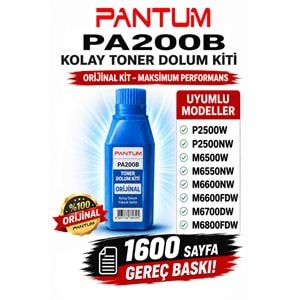 Pantum PA-200B Refil Orijinal 1600 Sayfa Dolum Kit