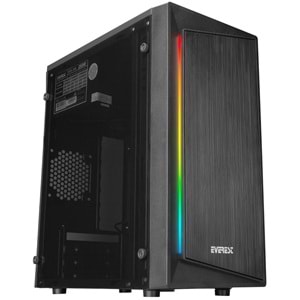 Everest BLAZON RGB Led Şeritli Akrilik Yan Panel M-ATX Mini-T Gaming Oyuncu Kasası