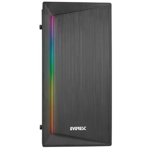 Everest BLAZON RGB Led Şeritli Akrilik Yan Panel M-ATX Mini-T Gaming Oyuncu Kasası