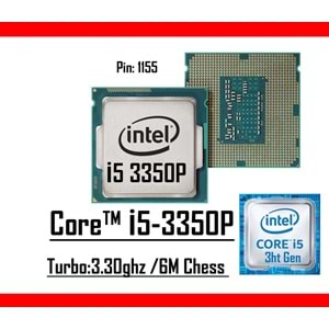 Intel® Core™ i5 3350P 3.30 Ghz 6mb Cache Lga 1155p Tray Masaüstü Bilgisayar İşlemci
