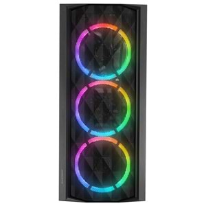 Everest BUMPY 4*12cm RGB Fan Tempered Camlı ATX Mid-T Gaming Oyuncu Kasası
