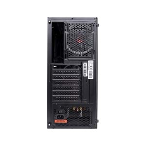 Rampage VICTORY Temperli Camlı 4*12cm RGB Fan + Led Şerit ATX Mid-T Gaming Oyuncu Kasası
