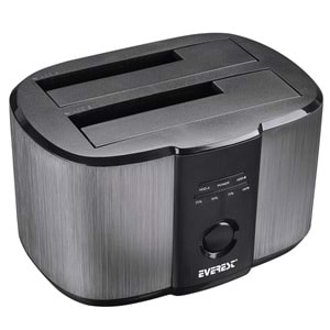 Everest HD3-540 2.5 / 3.5 Çift USB3.0 SATA III 6Gbps 4TB / 6TB / 8TB Yerleştirmeli Sabit Disk Kutusu