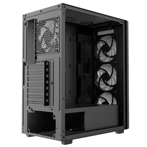 Rampage BETA MESH Standart 4*12cm ARGB Fan Temperli Camlı Mid-T Siyah Oyuncu Kasası