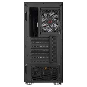 Rampage CARISMA MESH 4*12cm Rainbow Temperli Camlı ATX Mid-T Gaming Oyuncu Kasası
