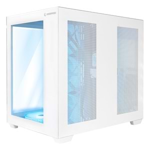 Rampage ICEBLADE Temperli Camlı Beyaz 7*12cm ARGB Transparan ATX Mid-T Gaming Oyuncu Kasası