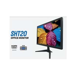 Shiftech SHT20 20” LED Monitör 75 Hz 5 ms Full HD HDMI VGA Siyah ( 2 Yıl Garanti)