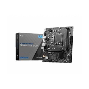 MSI Pro H610M-E Intel LGA1700 DDR4 Micro ATX Anakart