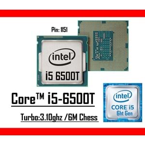 Intel® Core™ i5 6500T 3.10 Ghz 6mb Cache Lga 1151p Tray Masaüstü Bilgisayar İşlemci