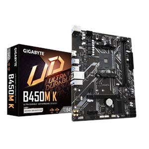 Gigabyte B450M-K rev.1.0. 2xDDR4, 1xM.2. HDMI. AM4 Soket Anakart