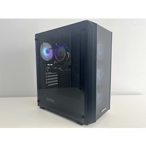 İntel İ3 12100f Turbo:4.30ghz 16Gb Ddr4 Ram 512Gb NVME Ssd AMD RX 580 DDR5 8gb 256bit E.Kartı Gigabyte H610 650W PSU RGB Gaming Bilgisayar ( 2 Yıl Garanti )