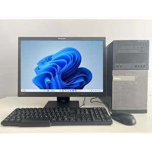 Dell Optiplex 790 Tower / İ5-2400- 3.40ghz / 8Gb Ddr3 /128Gb SSD+120gb HDD /2. EL BİLGİSAYAR / Lenovo Ips 22