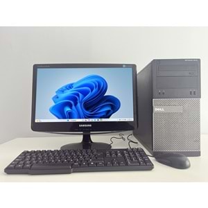 Dell Optiplex 3010 Tower / i5-4570s 3.60Ghz / 8Gb Ddr3 /128Gb SSD+120Gb HDD / 2. EL BİLGİSAYAR / Samsung 19
