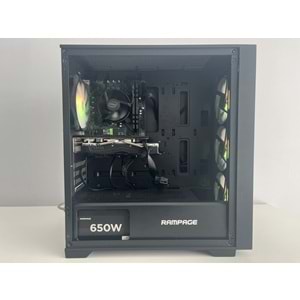 İ5 11400f Turbo: 4.40ghz 16Gb Ram Rx580 Ekran Kartı Gddr5 500Gb M2 Ssd H510 650W Psu Rgb Gaming Kasa (2 Yıl Garanti)