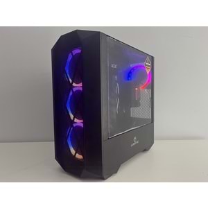 İ5-13400 Turbo: 4.60Ghz RX580 Gddr5 8Gb Ekran Kartı 16Gb Ddr4 Ram Wd Green 512Gb NVMe Ssd H610ME Anakart Rampage 650W Psu Lunatıc Gaming Kasa