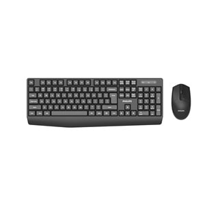 Philips SPT6337B Kablosuz Türkçe Q Klavye & Mouse Set Siyah