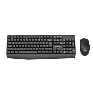 Philips SPT6337B Kablosuz Türkçe Q Klavye & Mouse Set Siyah