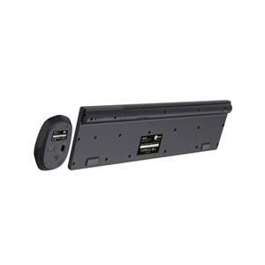 Lecoo KM2001 Kablosuz Türkçe Q Klavye & Mouse Set Siyah