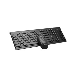 Lecoo KW203 Kablosuz Türkçe Q Klavye & Mouse Set Siyah