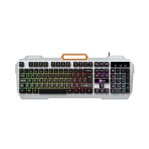 Lecoo KB123 USB Kablolu Makro Tuşlu Rainbow Efektli Mekanik Hisli Membran Gaming Türkçe Q Siyah Klavye